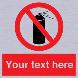 Custom prohibition no aerosol